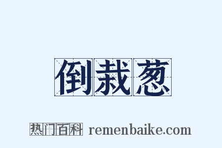 倒栽葱是什么意思的图片